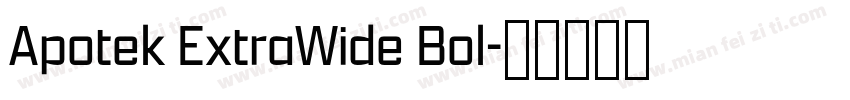 Apotek ExtraWide Bol字体转换